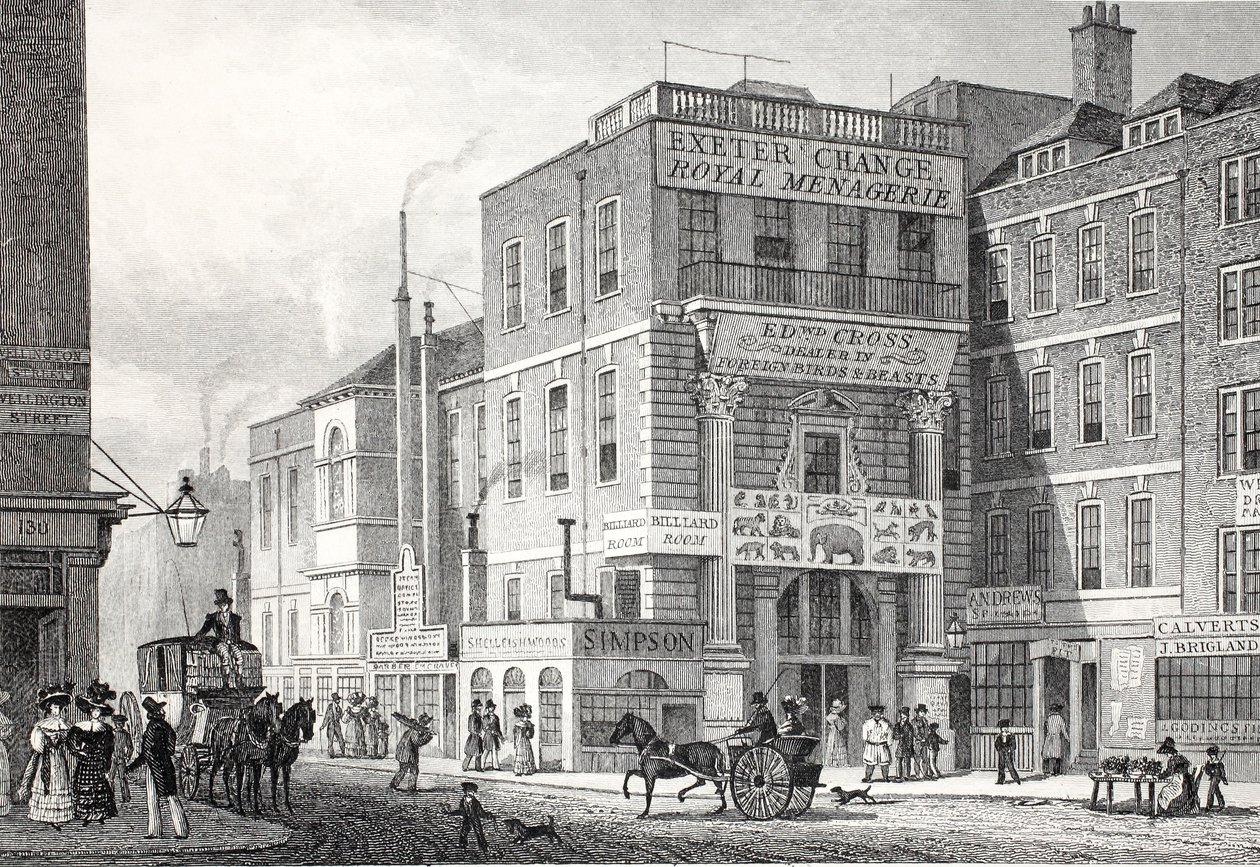 Exeter Change, Strand, uit 