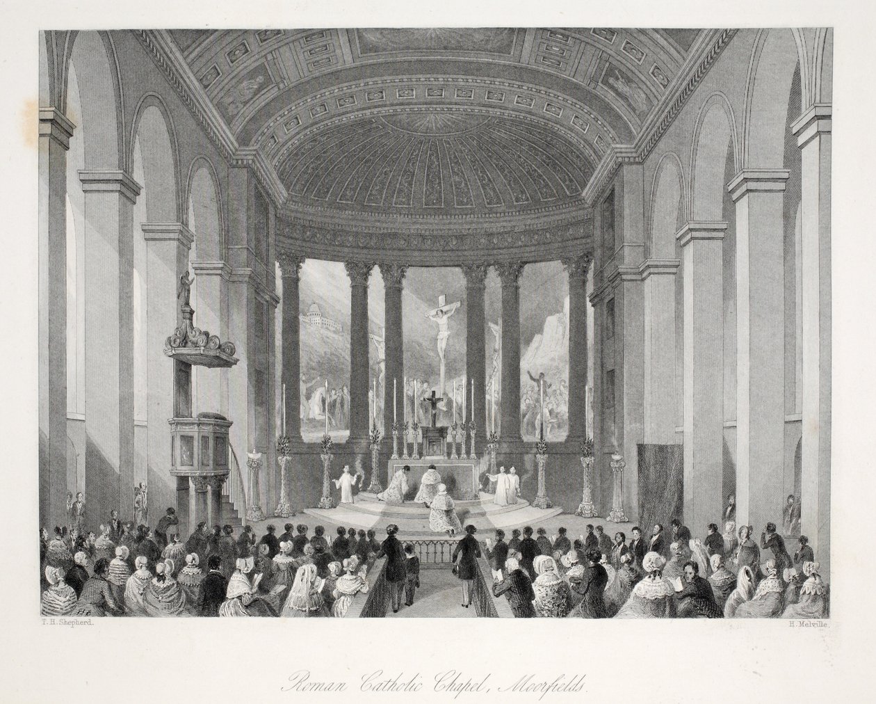 Rooms-katholieke kapel, Moorfields, uit 