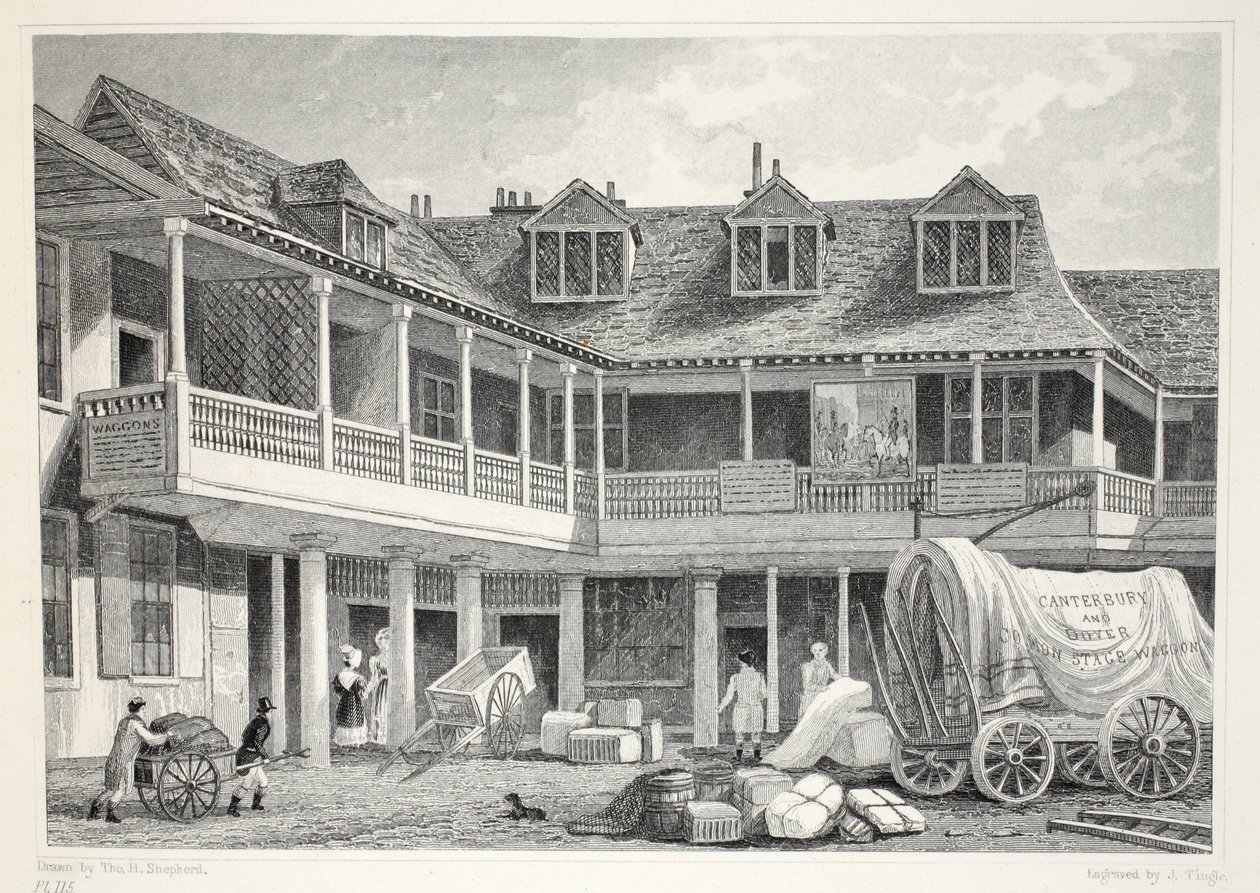Talbot Inn, Southwark, uit 