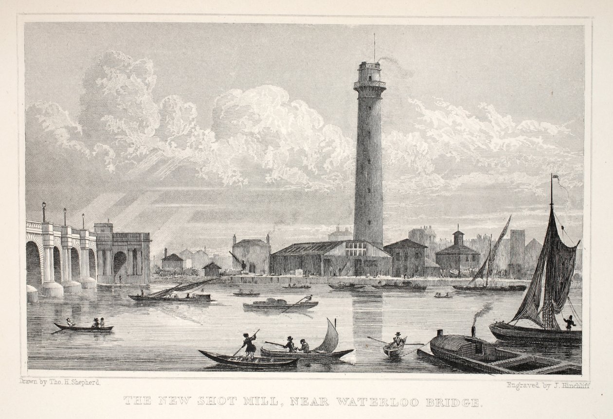 De Nieuwe Schietmolen, nabij Waterloo Bridge, uit 