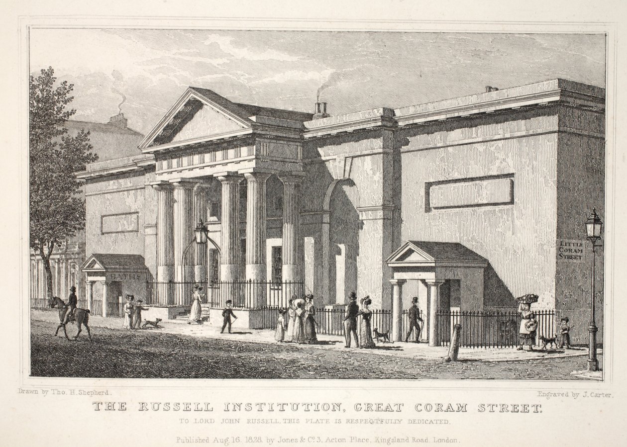 De Russell Instelling, Great Coram Street, uit 