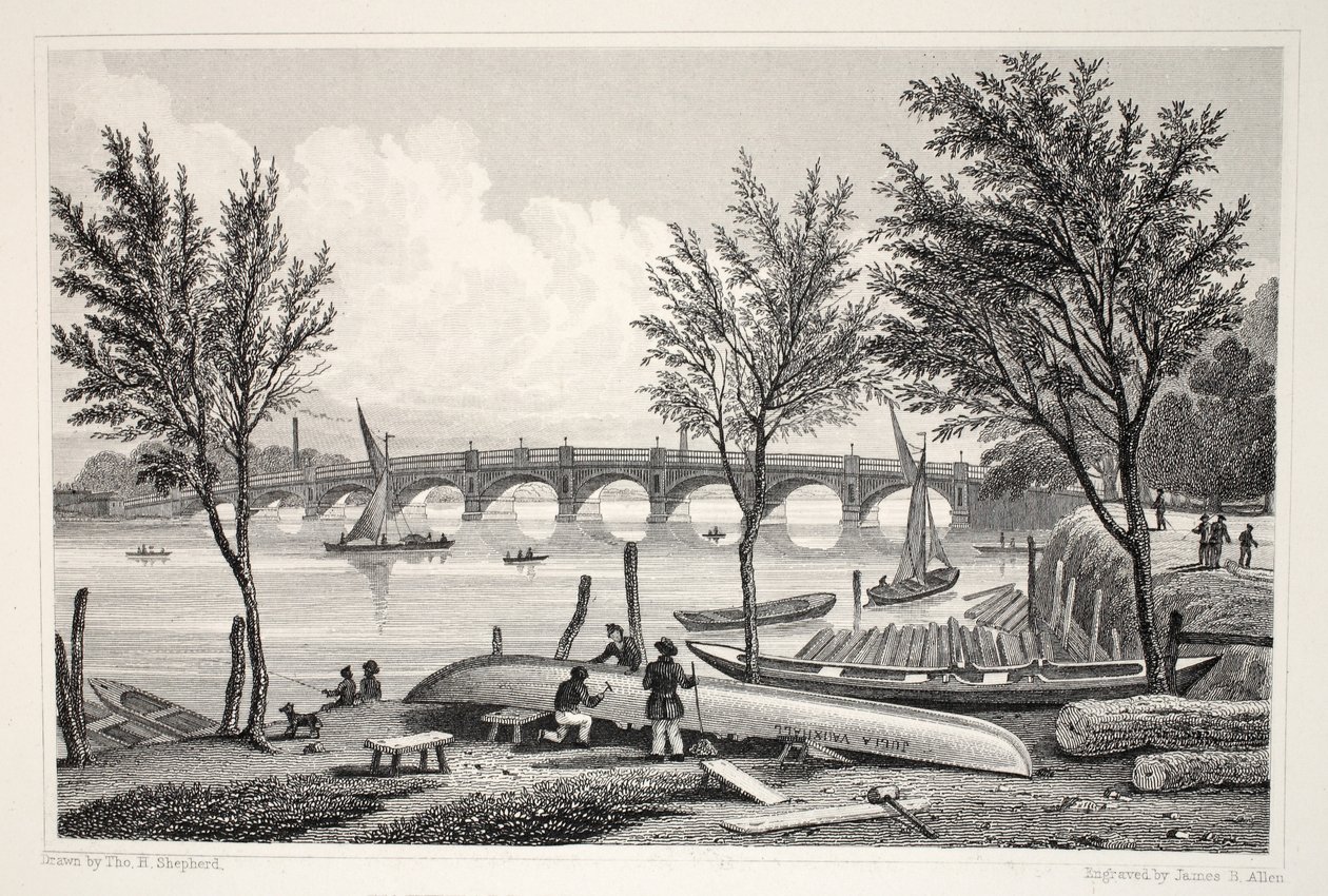 Vauxhall Bridge vanaf Millbank, uit 