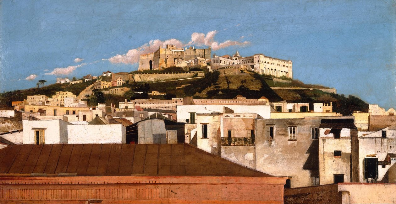Gezicht op Certosa di San Martino met het Castel Sant