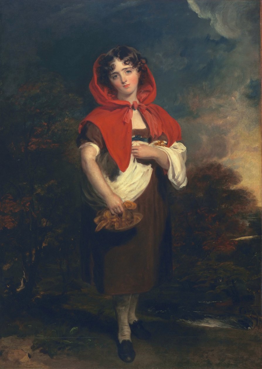 Emily Anderson: Roodkapje, c.1821 door Thomas Lawrence