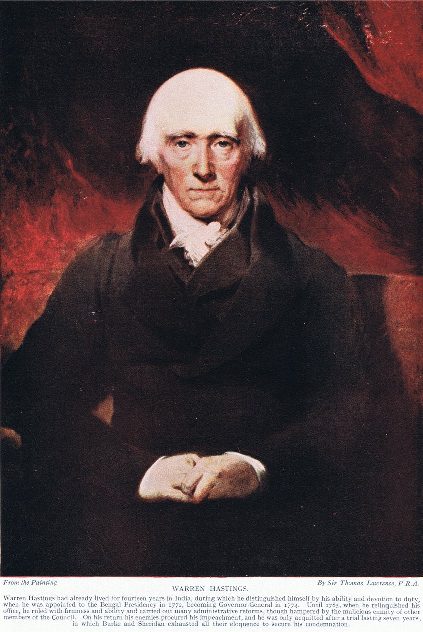 Warren Hastings, illustratie uit 
