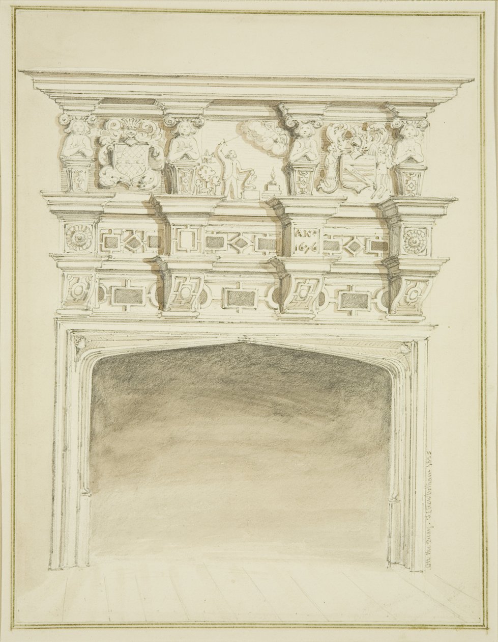 Schouw bij 49 Broad Quay door Thomas Leeson the Elder Rowbotham