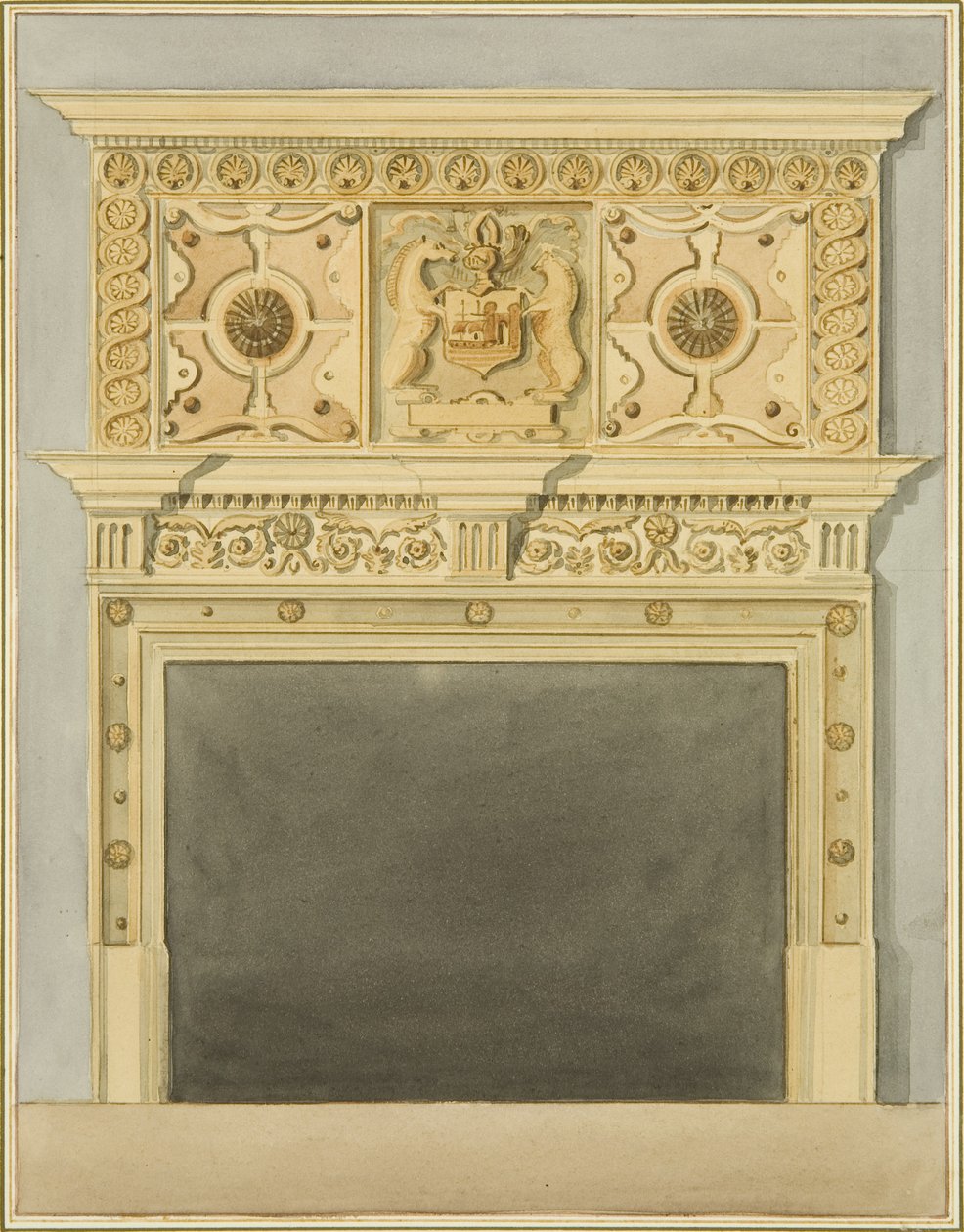 Schouw in het huis van Robert Adams door Thomas Leeson the Elder Rowbotham