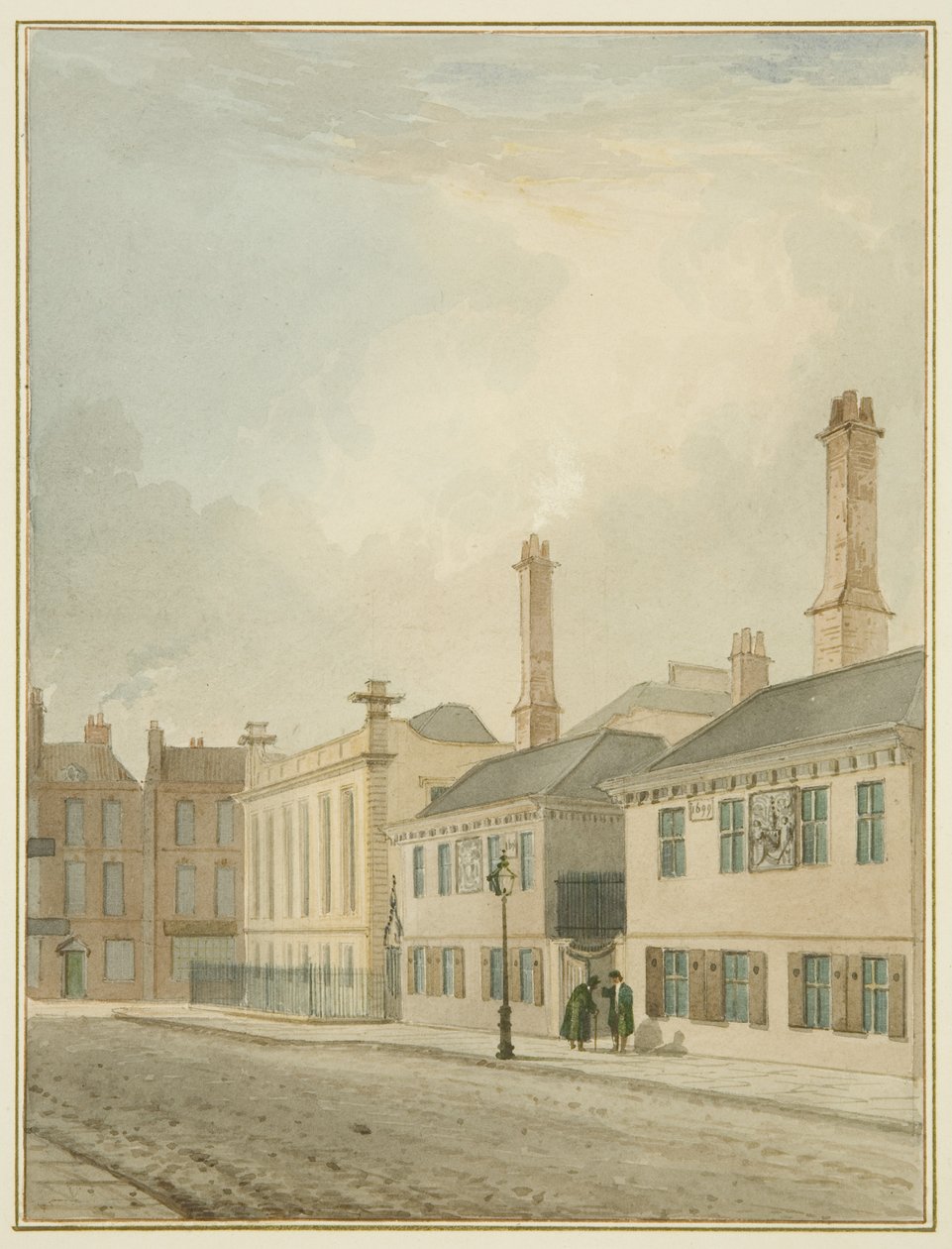Almshouses van koopvaardijzeelieden, King Street door Thomas Leeson the Elder Rowbotham