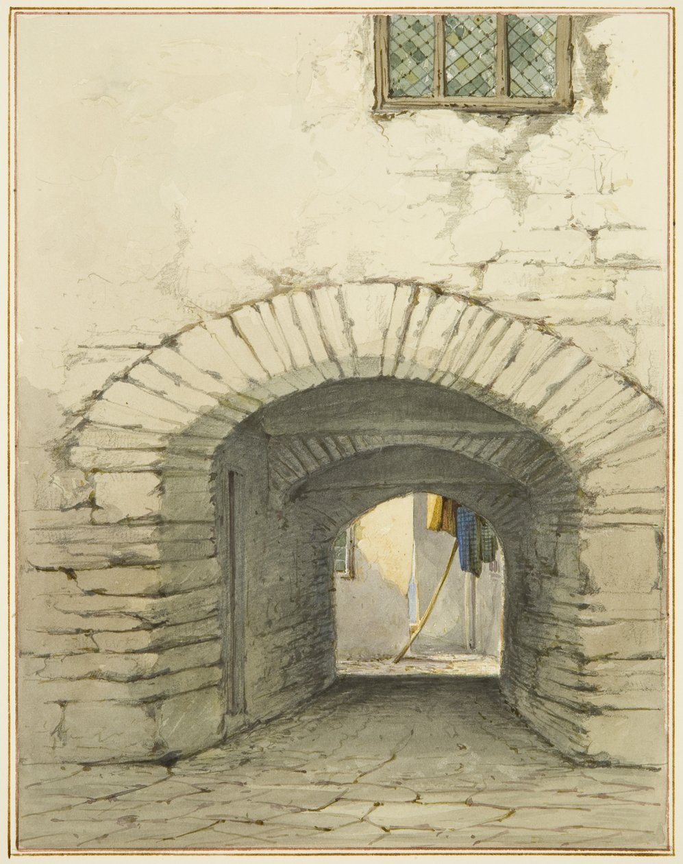 Doorgangsboog bij Marsh Street door Thomas Leeson the Elder Rowbotham