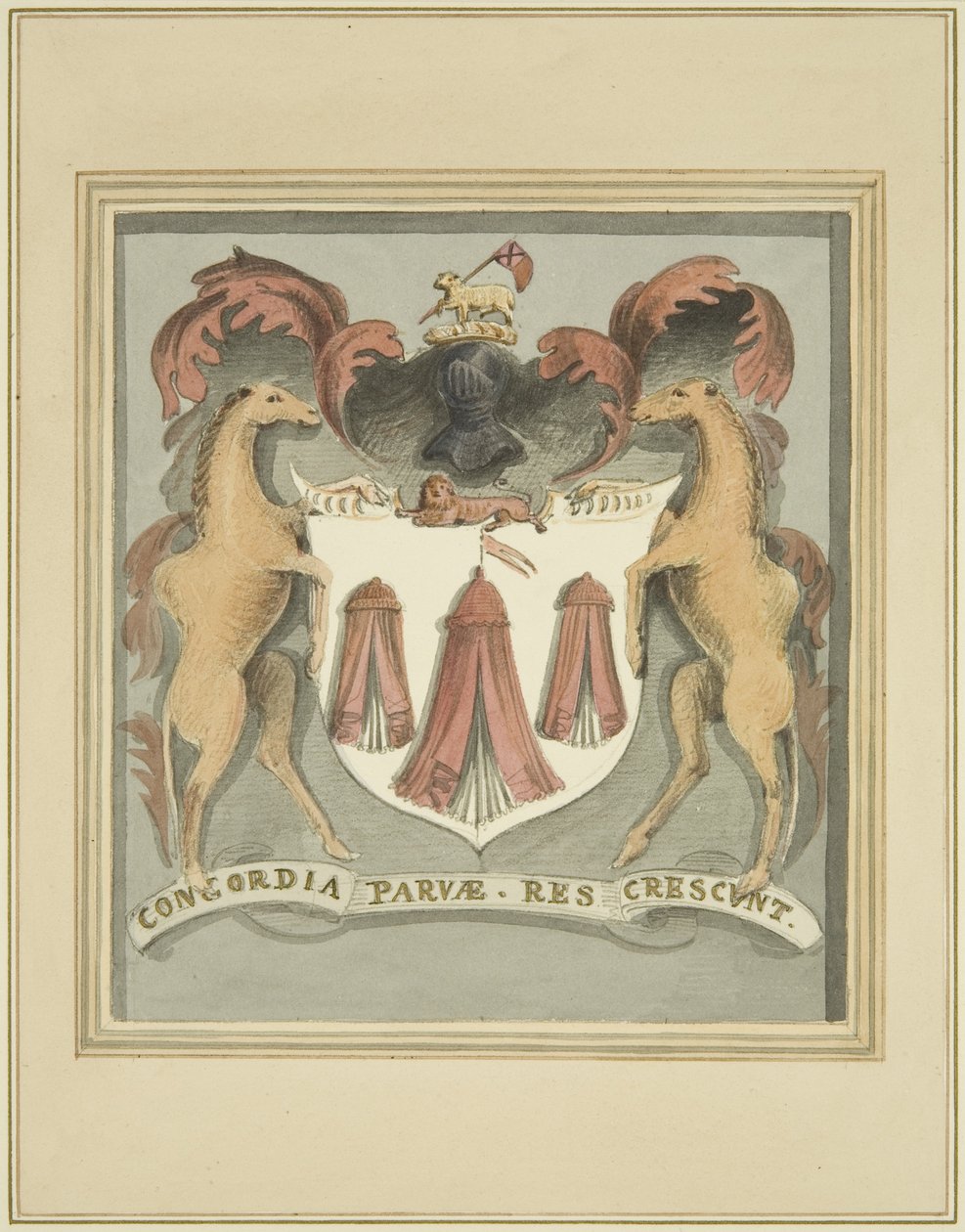 Wapenschild van de kleermakers op de Merchant Taylors