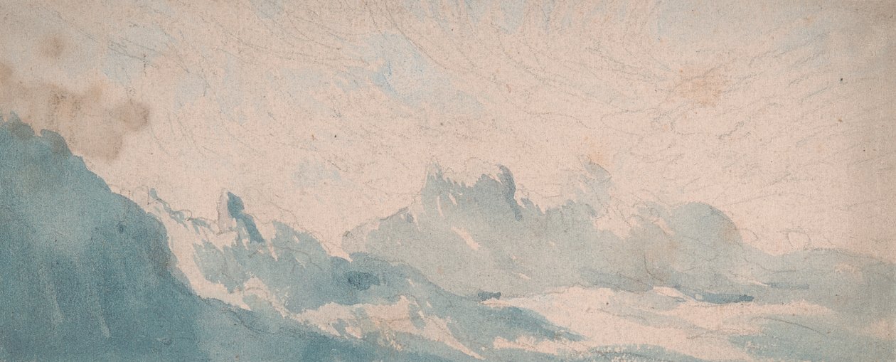 Wolken boven een Alpenformatie door Thomas Lindsay
