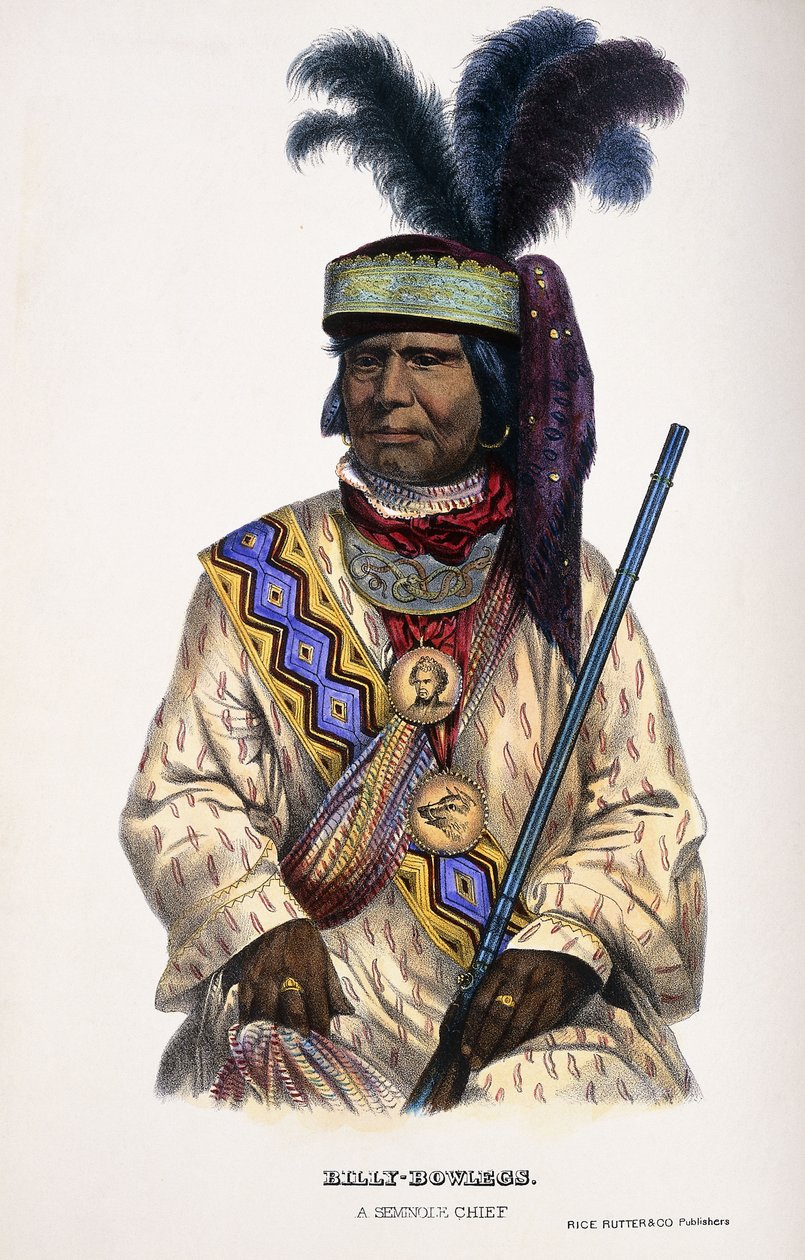 Billy-Bowlegs, Een Seminole Hoofdman, 1899 door Thomas Loraine McKenney