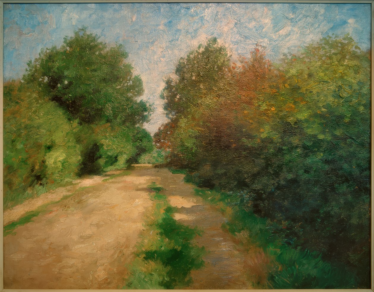 Zonnig pad door Thomas Ludwig Herbst