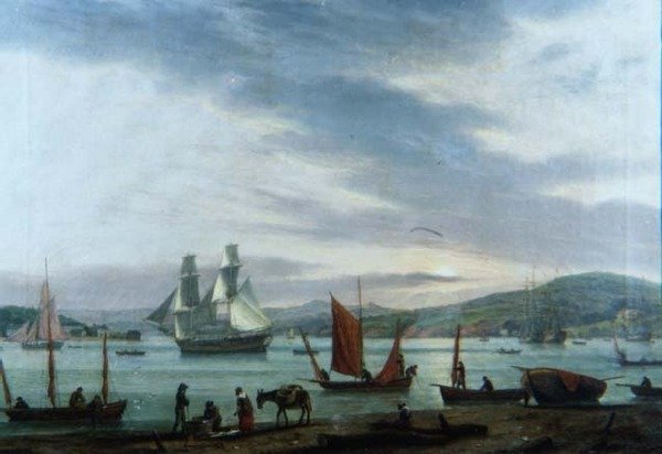Het lossen van de vangst door Thomas Luny