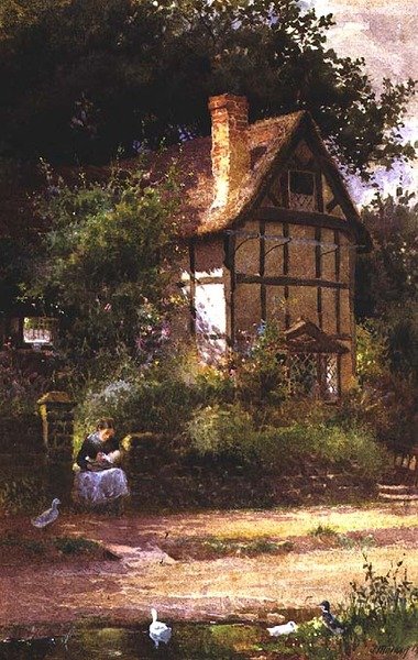 De cottage deur door Thomas Mackay
