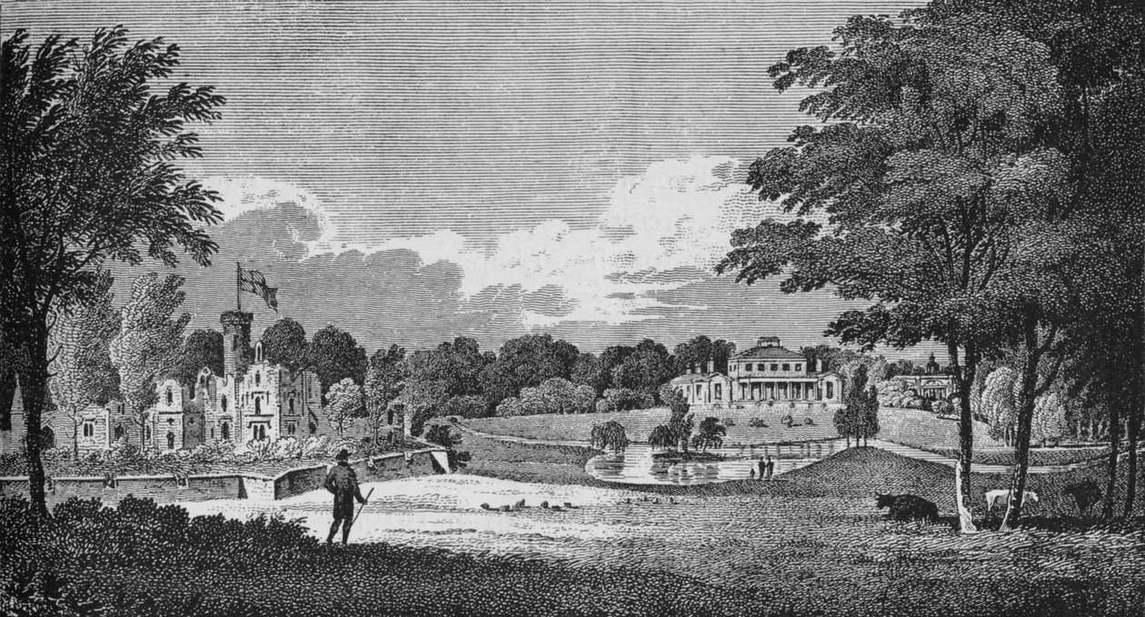 Het paviljoen, Hans Place, Chelsea, ca. 1810 1911 door Thomas Mann Baynes