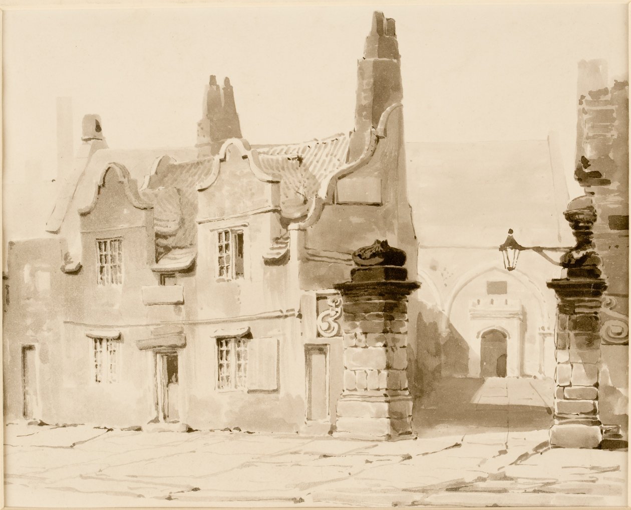 Ingang van de Grammar School in het St Mary
