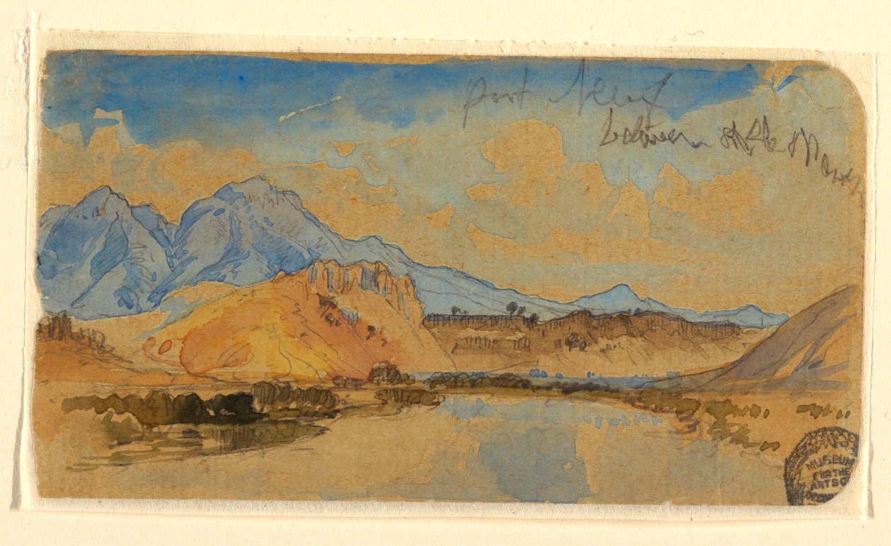 Tekening, Port Neuf Canyon, Idaho, mogelijk 1879 door Thomas Moran