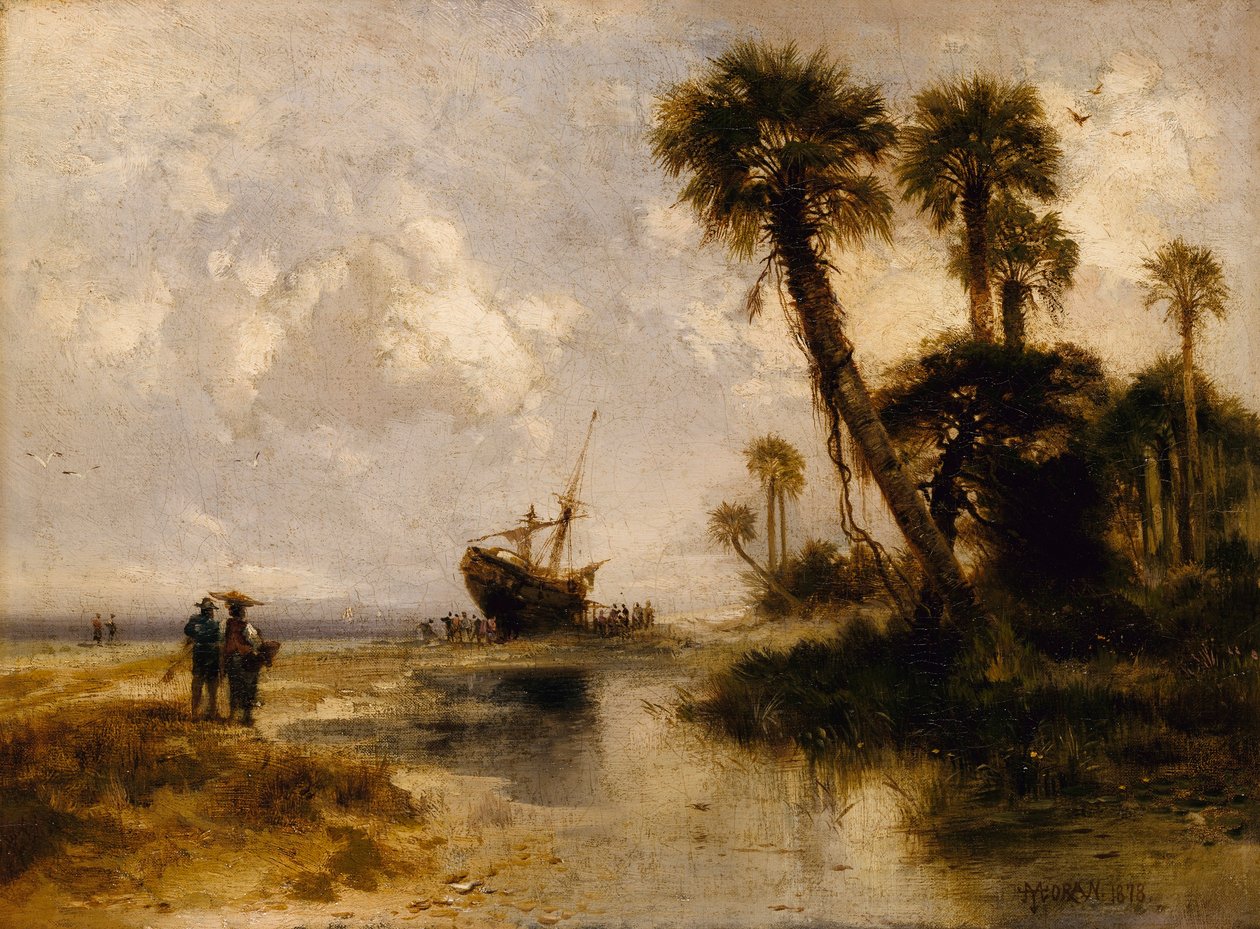 Fort George Eiland, Florida door Thomas Moran