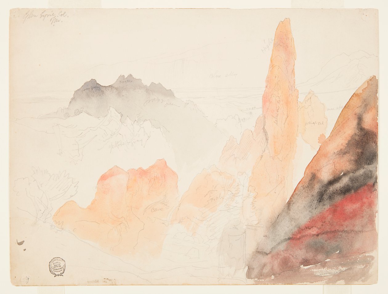 Glen Eyrie, Colorado door Thomas Moran