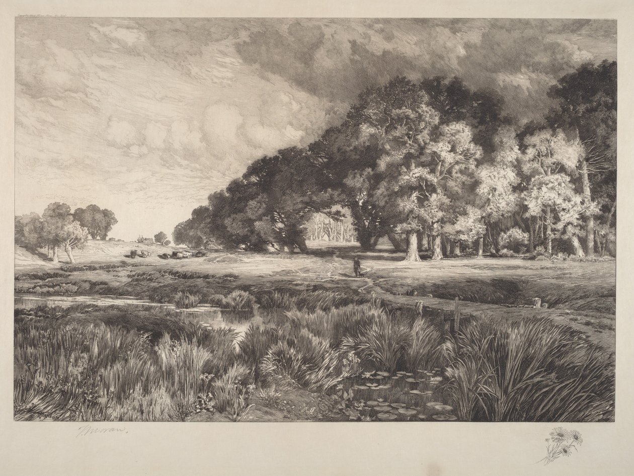Landschap van Long Island door Thomas Moran