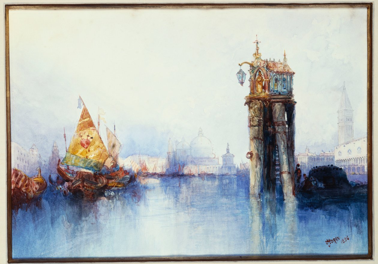 Op het kanaal door Thomas Moran