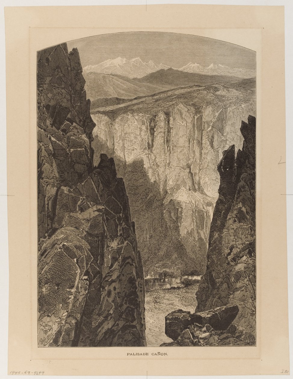 Palisade Canyon door Thomas Moran