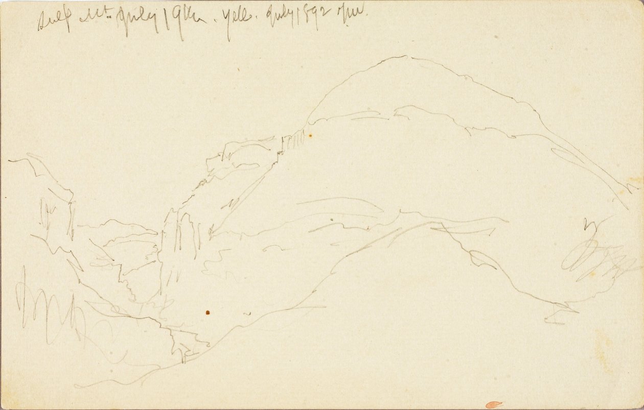 Sulphur Mt., Yellowstone door Thomas Moran