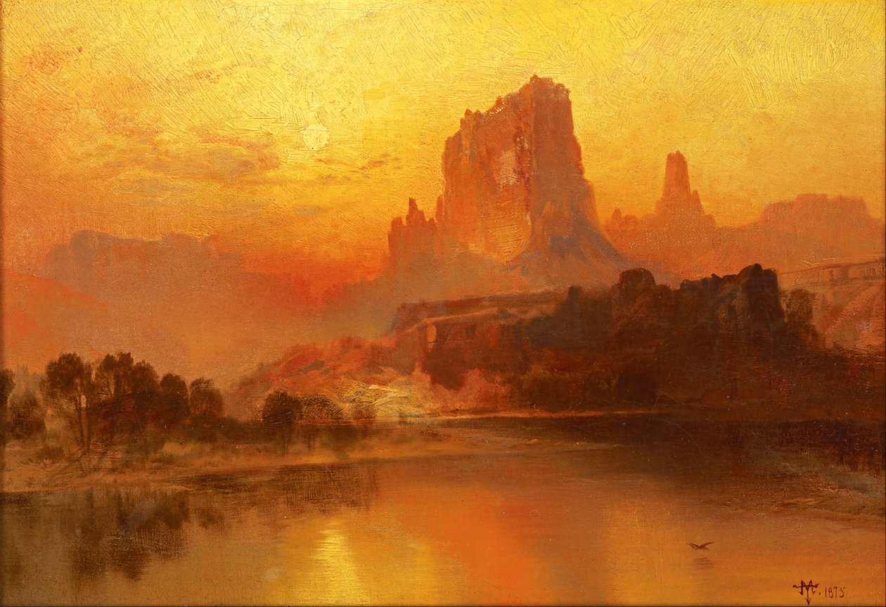 Het gouden uur door Thomas Moran
