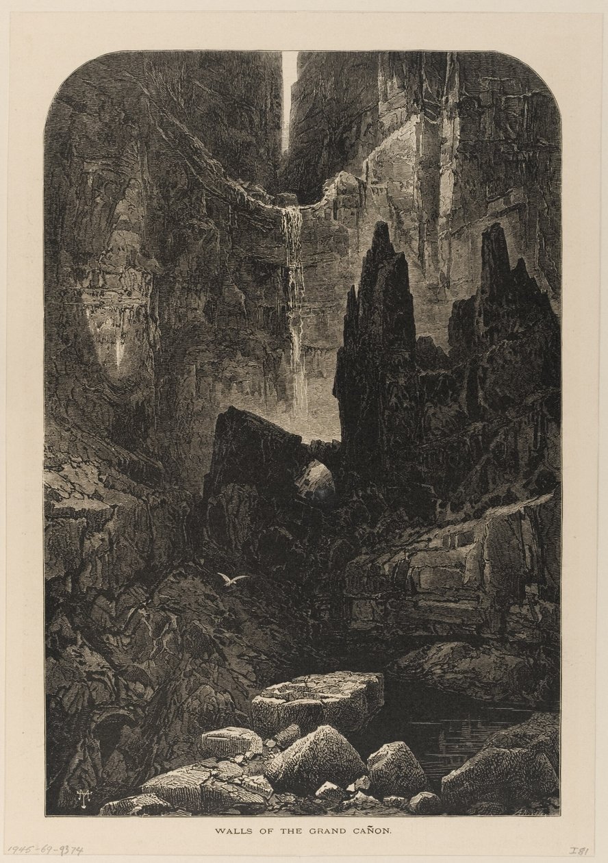 Wanden van de Grand Canyon, Colorado River door Thomas Moran