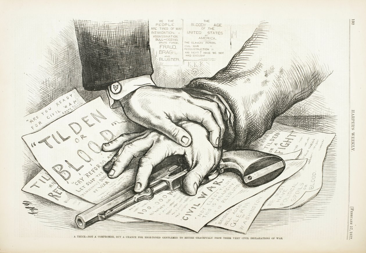 Tilden of Bloed door Thomas Nast