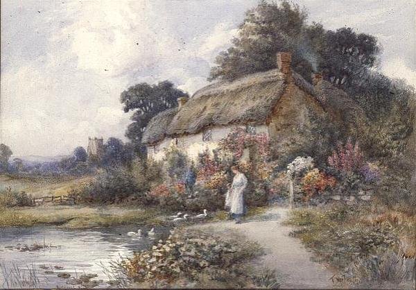 Rieten huisje, Ringwood, Hampshire door Thomas Noelsmith