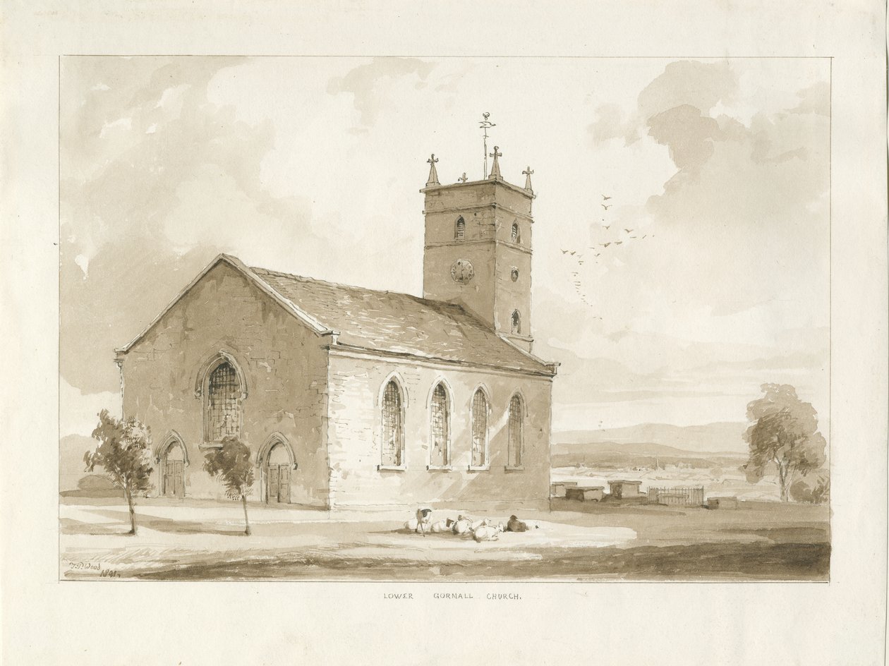 (Lager) Gornal Kerk door Thomas Peploe Wood