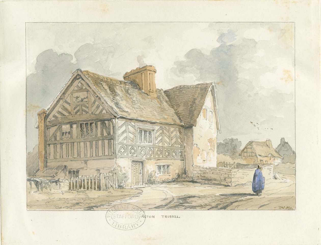Acton Trussell Oud Huis door Thomas Peploe Wood