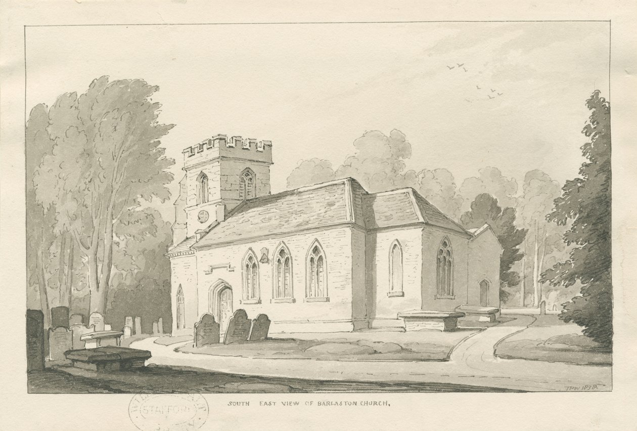 Barlaston Kerk door Thomas Peploe Wood