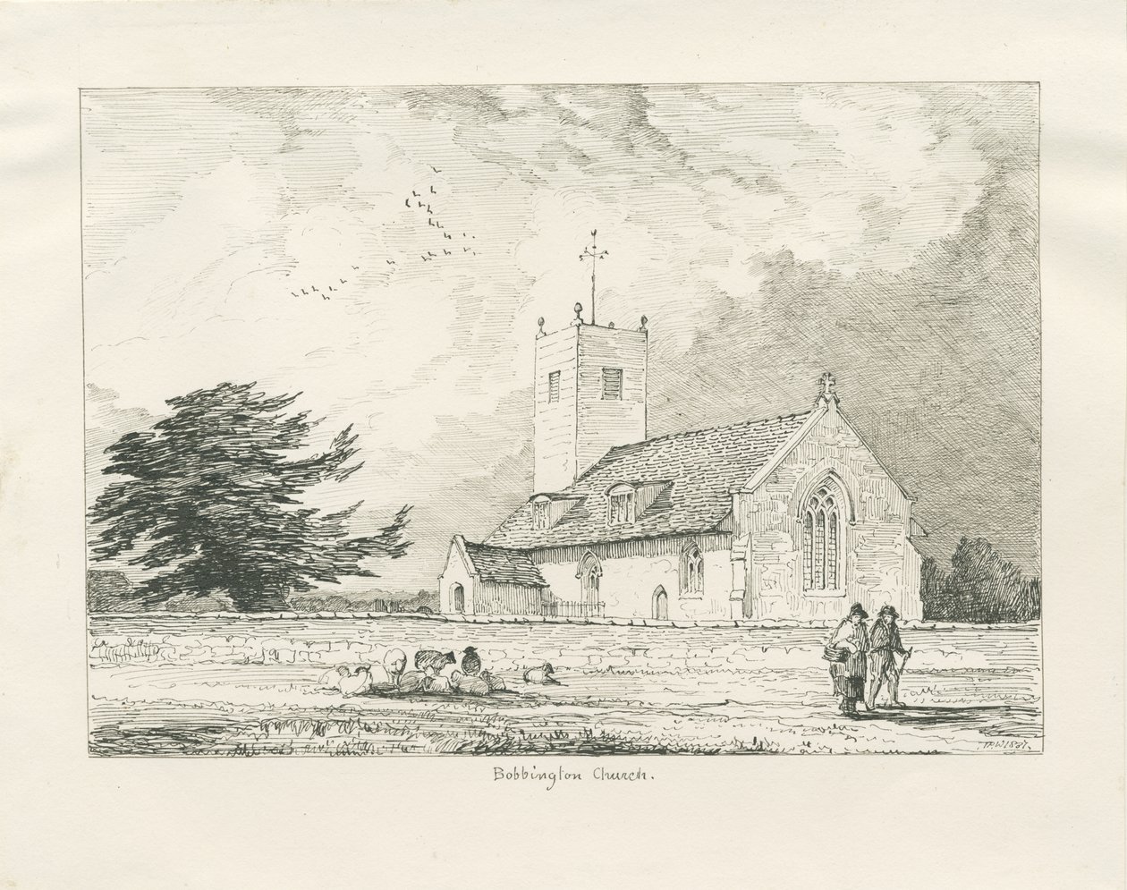 Bobbington Kerk door Thomas Peploe Wood