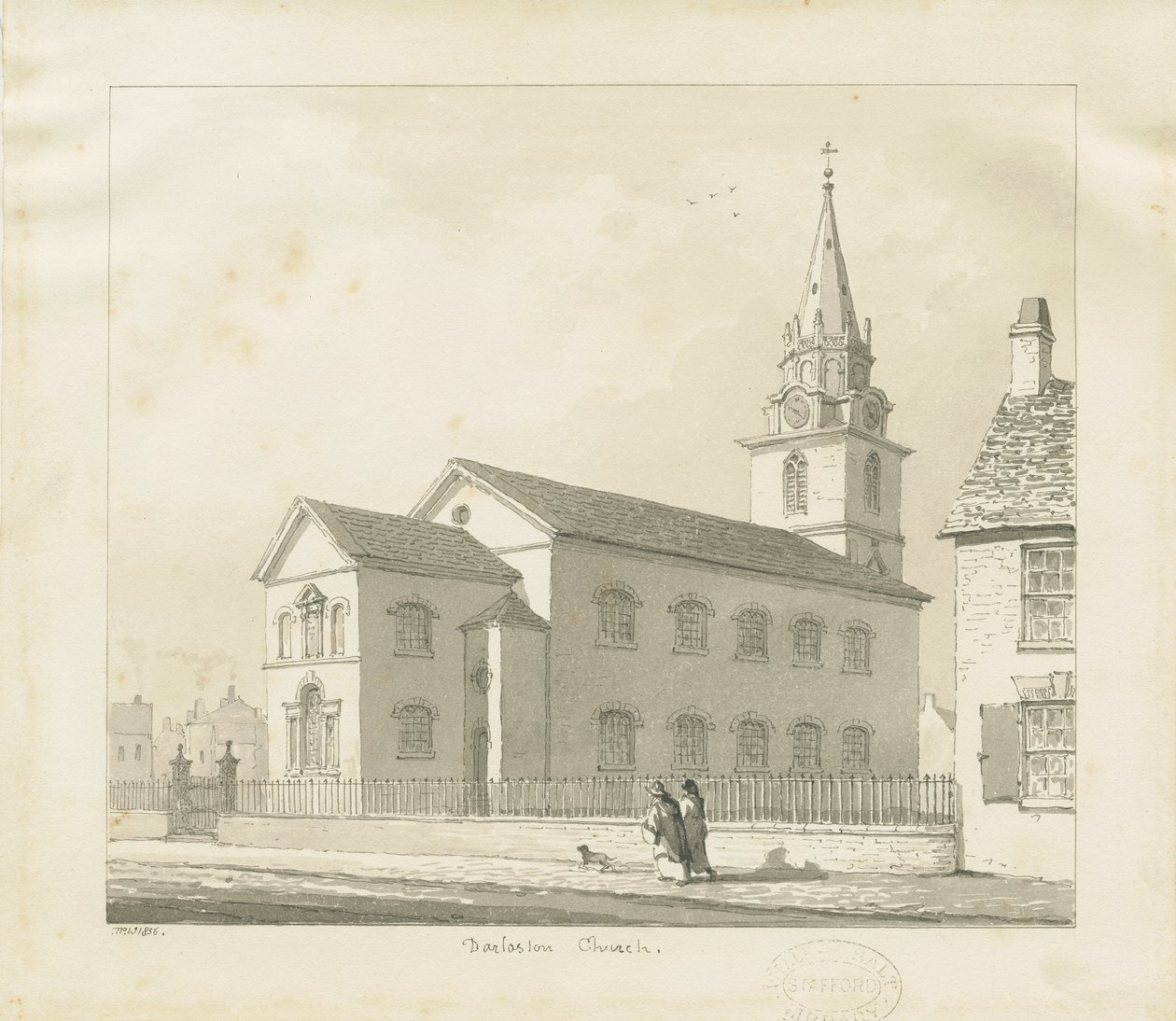 Darlaston Kerk door Thomas Peploe Wood