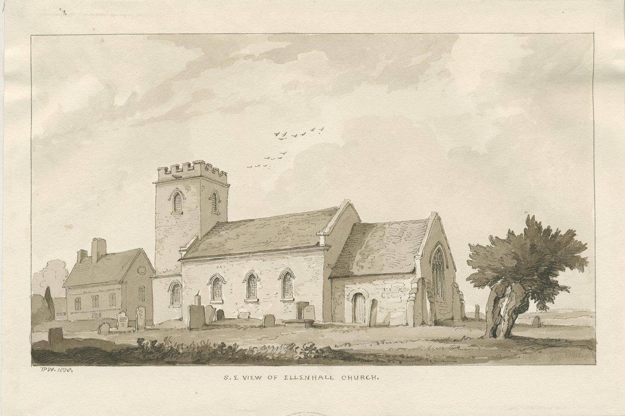 Ellenhall Kerk door Thomas Peploe Wood