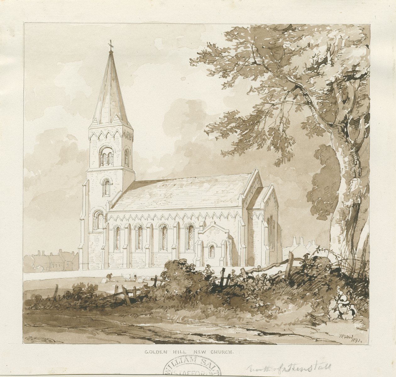 Golden Hill Kerk door Thomas Peploe Wood