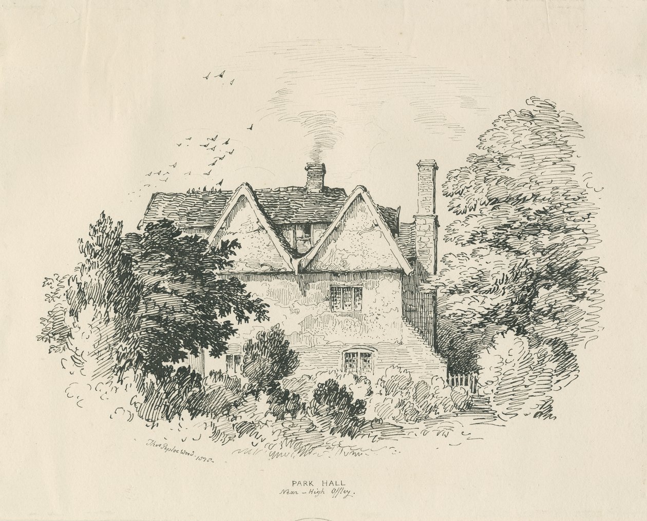 High Offley - Park Hall door Thomas Peploe Wood