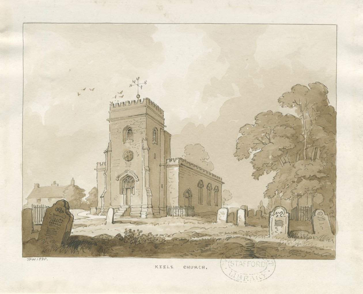 Keele Kerk door Thomas Peploe Wood