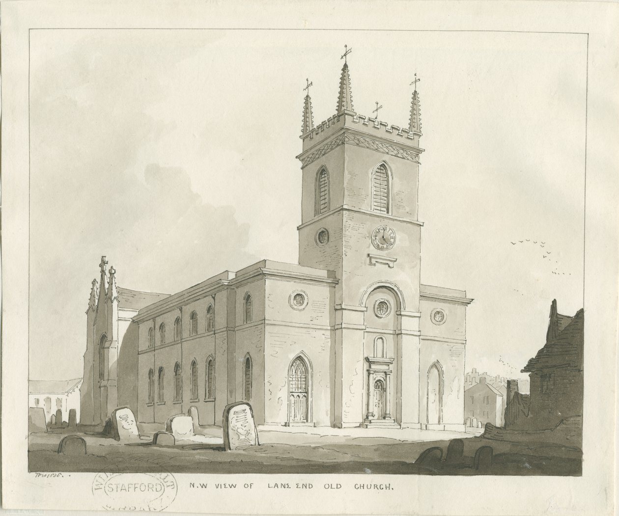 Lane End Kerk (Longton) door Thomas Peploe Wood