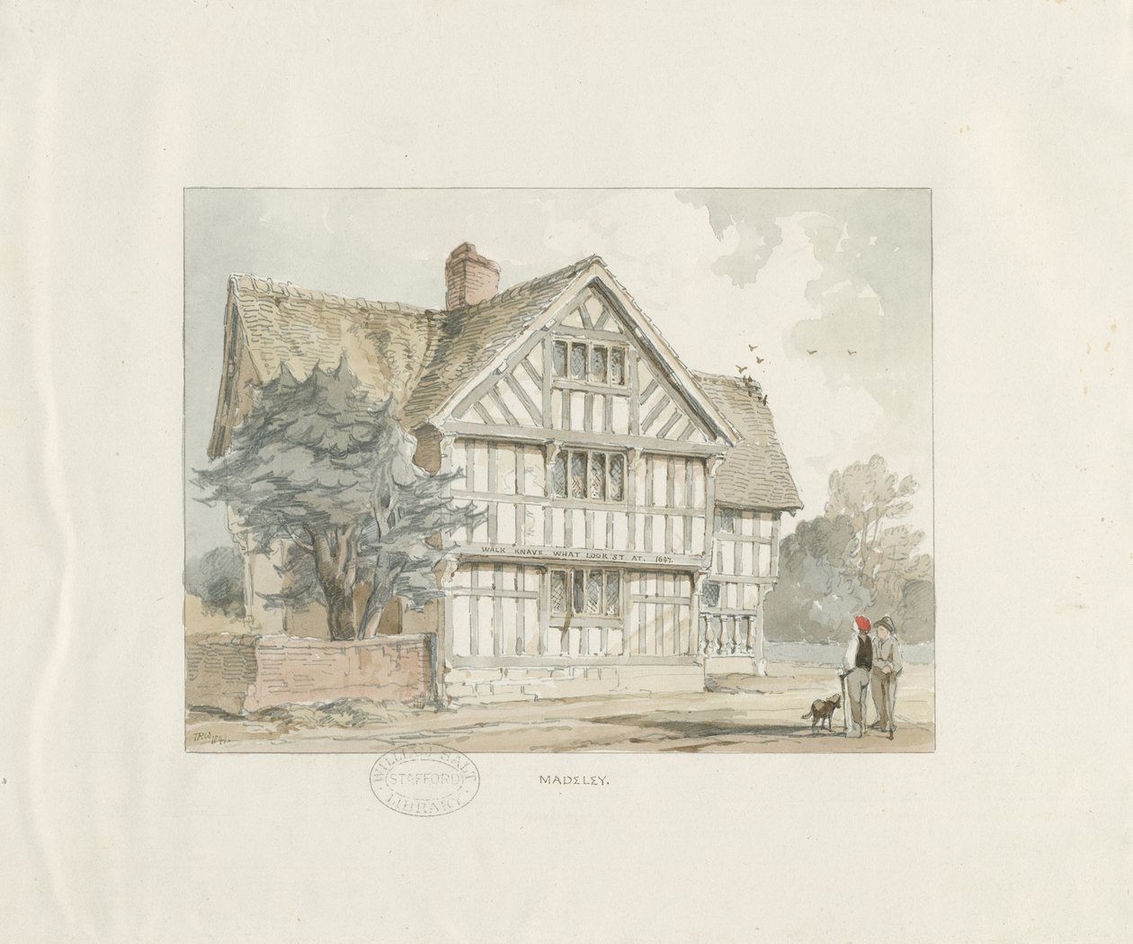 Madeley - Oud Huis door Thomas Peploe Wood