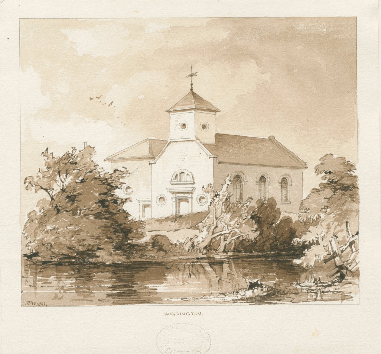 Wigginton Kerk door Thomas Peploe Wood