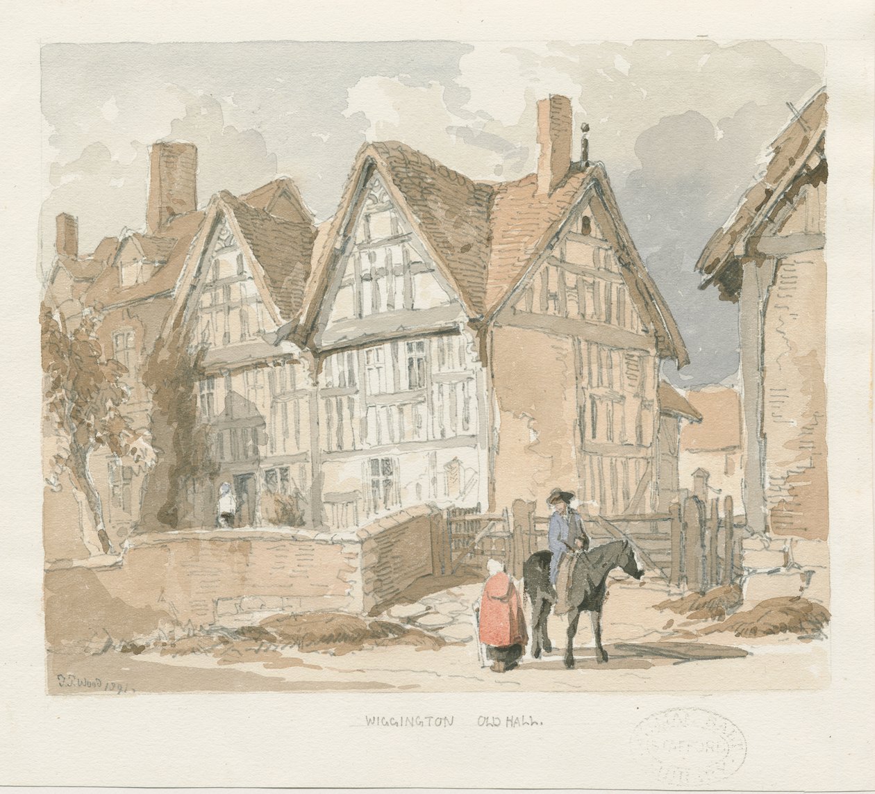 Wigginton Oude Hall door Thomas Peploe Wood