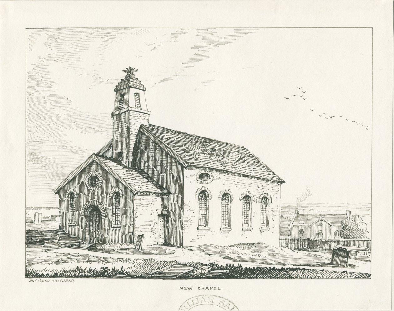 Wolstanton - Nieuwe Kapel door Thomas Peploe Wood