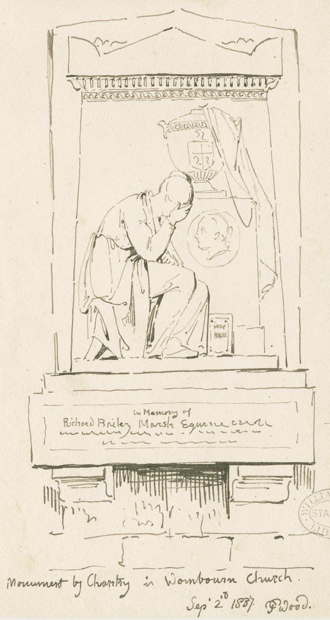 Wombourne Kerk - Monument voor Richard Bailey Marsh door Thomas Peploe Wood