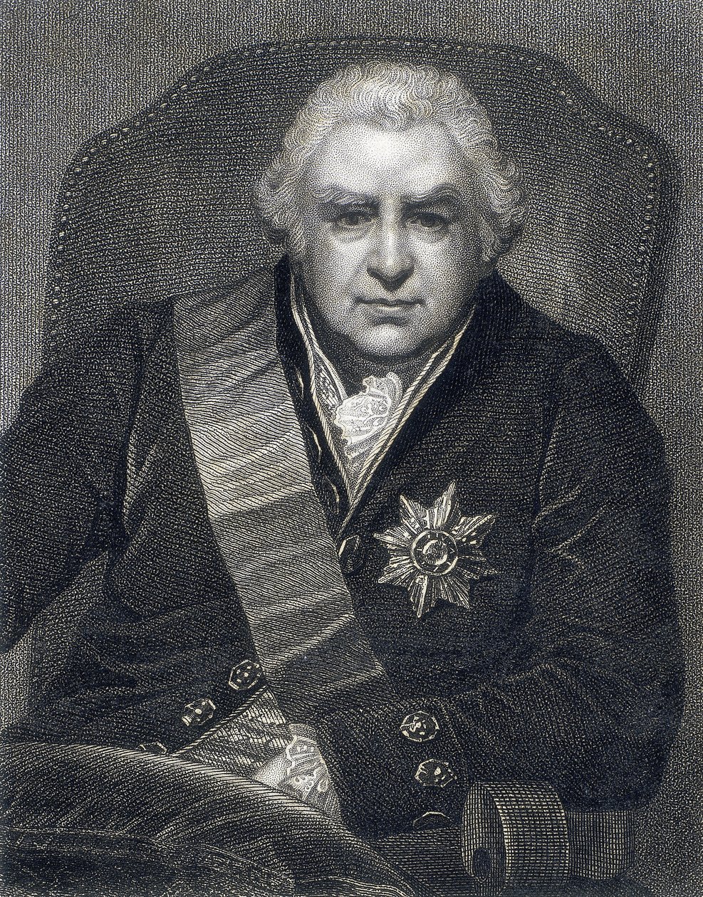 Joseph Banks, President van de Royal Society PRS, botanicus door Thomas Philips
