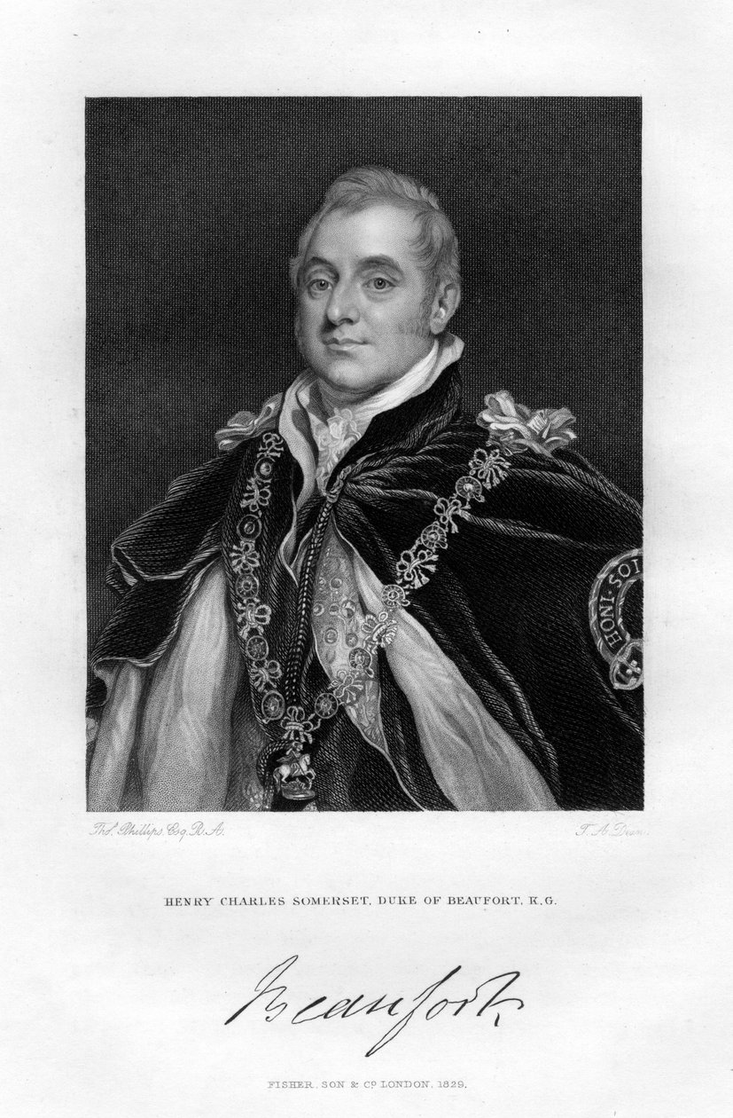 Henry Charles Somerset, hertog van Beaufort, 1829 door Thomas Phillips