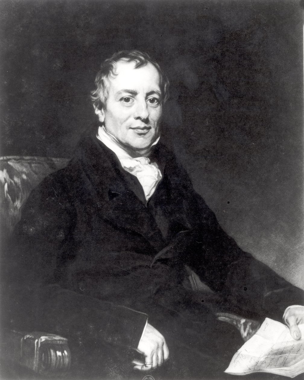 Portret van David Ricardo (1772-1823) gegraveerd door Thomas Hodgetts door Thomas Phillips